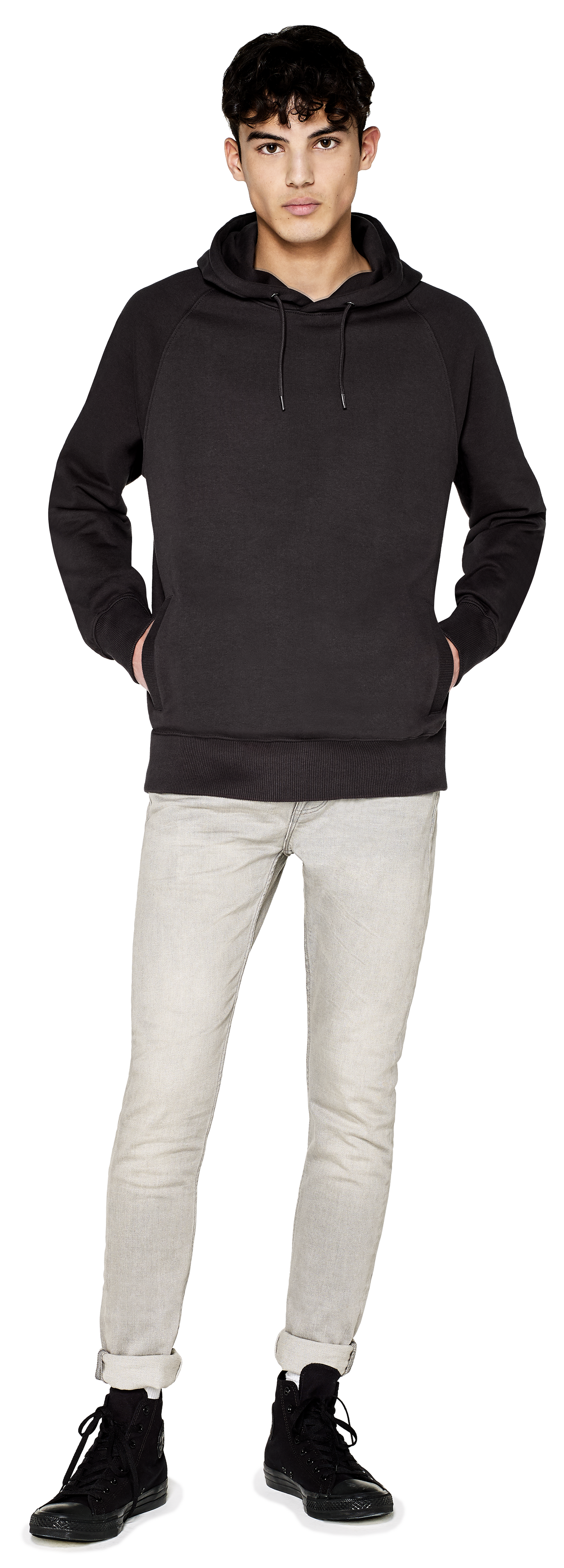 EP61P | CLASSIC HEAVY UNISEX RAGLAN PULLOVER HOODY WITH SIDE POCKETS