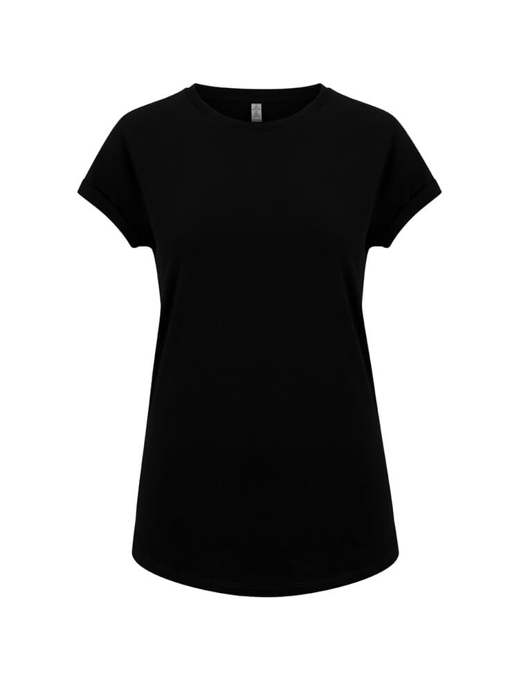 SA16 | WOMEN'S ROLLED SLEEVE RECYCLED T-SHIRT