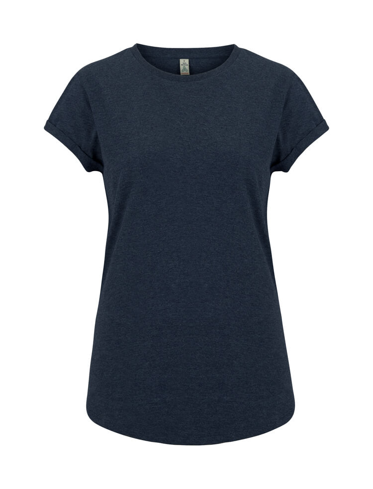 SA16 | WOMEN'S ROLLED SLEEVE RECYCLED T-SHIRT